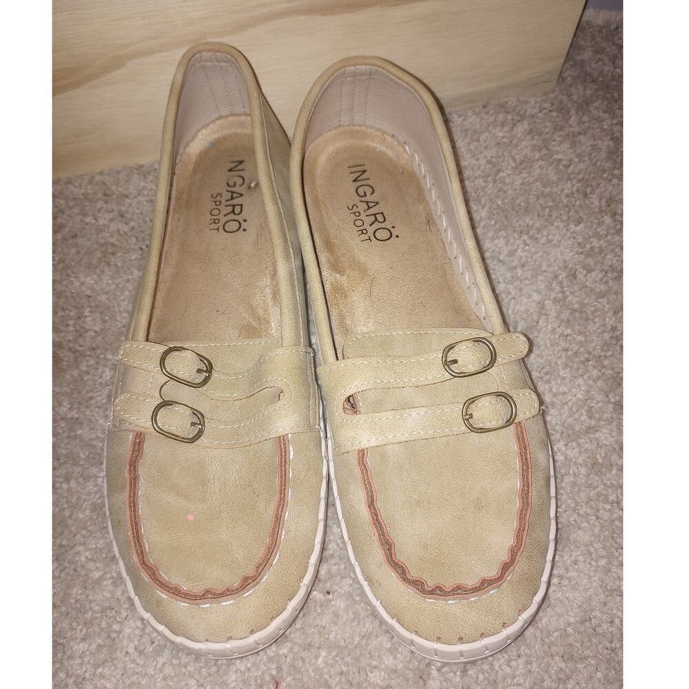Women's Ingaro Sport‎ 9 Beige Buckle Loafers